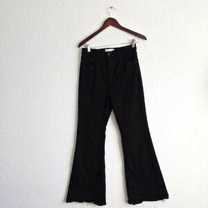 Abercrombie & Fitch The Flare Ultra High Rise Black Jeans Size 8S